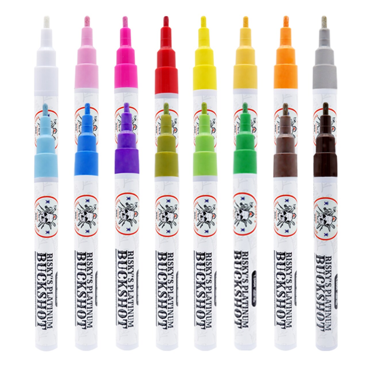 Risky's Tools of the Trade 1MM Platinum Buckshot 16 Pack Assorted Colors For Graffiti and Fine Art